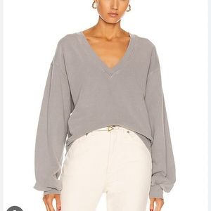 Agolde v neck sweatshirt